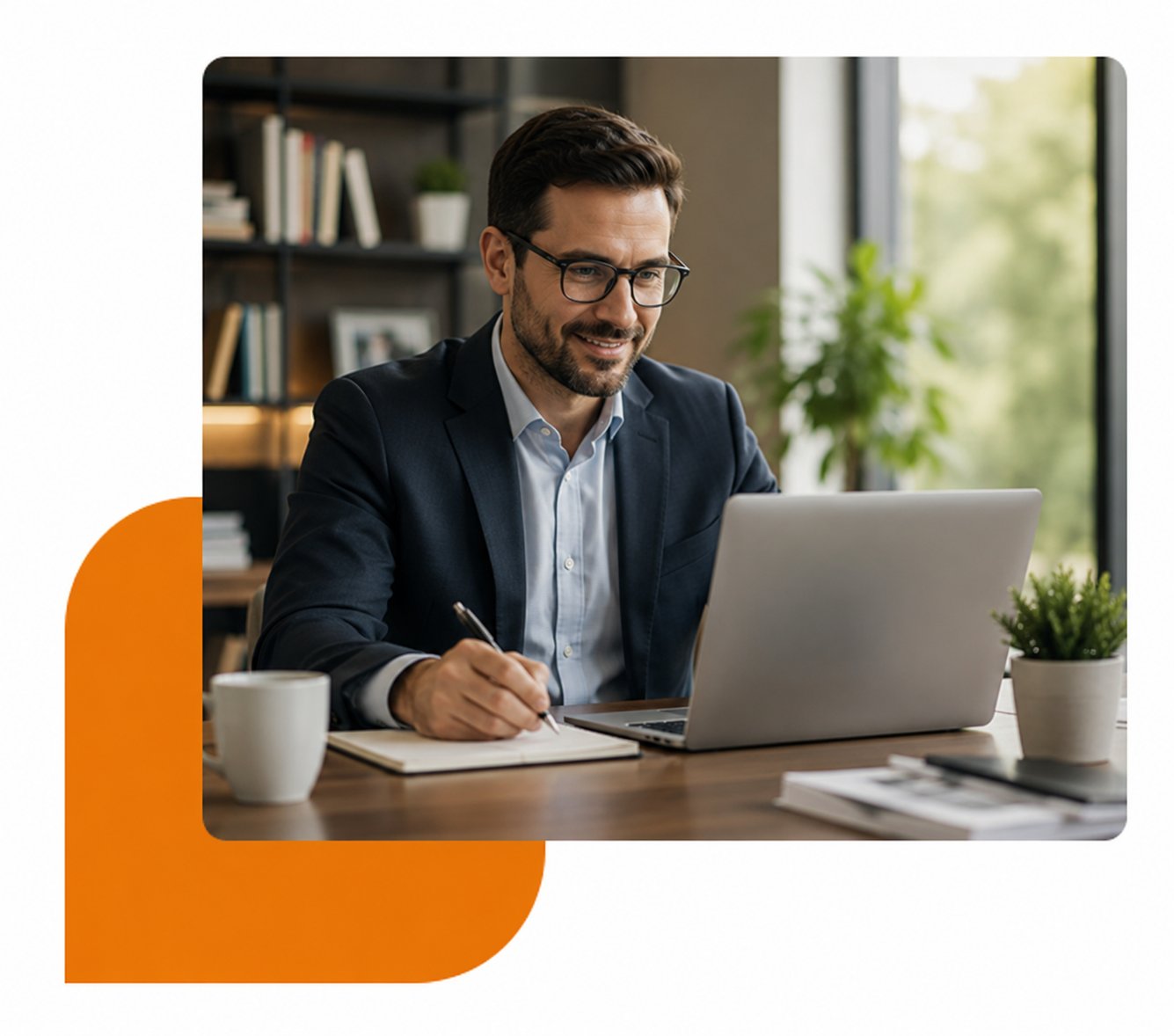 Law firm SEO strategist reviewing search rankings on a laptop